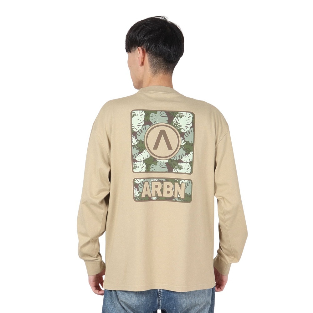 エアボーン（ARBN）（メンズ）LOGO 長袖Tシャツ AB2024FWM-APP001SBEG