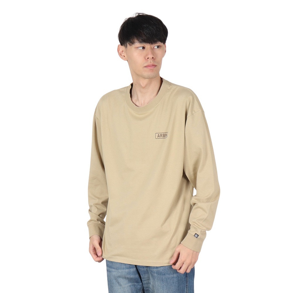 エアボーン（ARBN）（メンズ）LOGO 長袖Tシャツ AB2024FWM-APP001SBEG