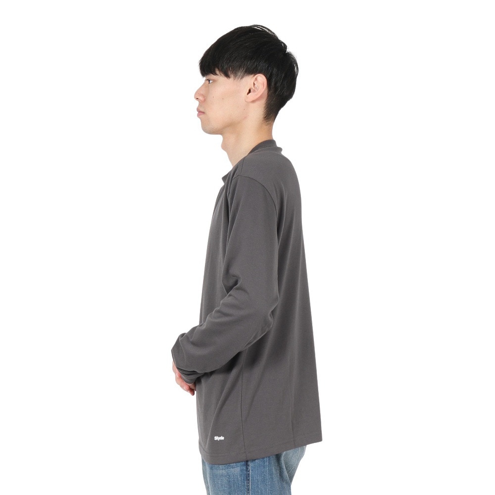 スライド（SLYDE）（メンズ）長袖Tシャツ SL24FWM-APP010C.GRY