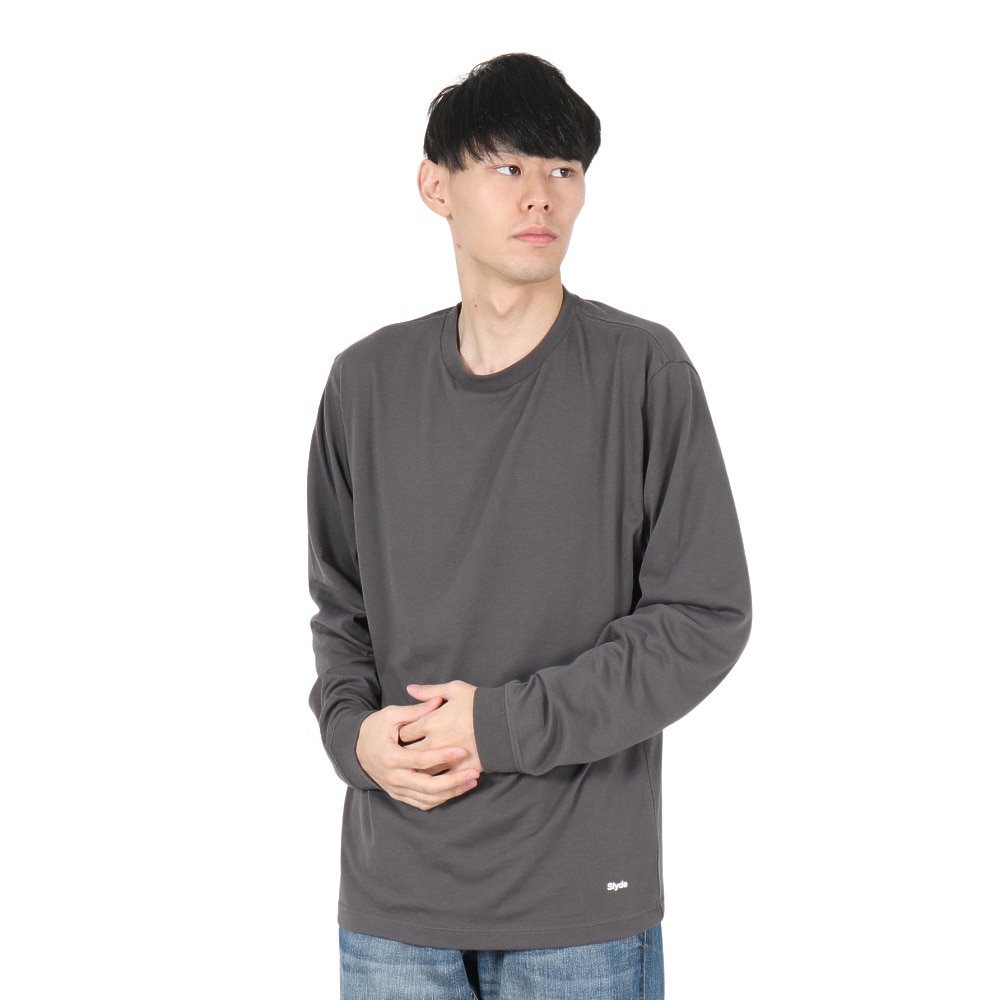 スライド（SLYDE）（メンズ）長袖Tシャツ SL24FWM-APP010C.GRY