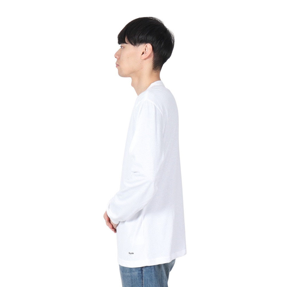 スライド（SLYDE）（メンズ）ロングスリーブTシャツ SL24FWM-APP010WHT