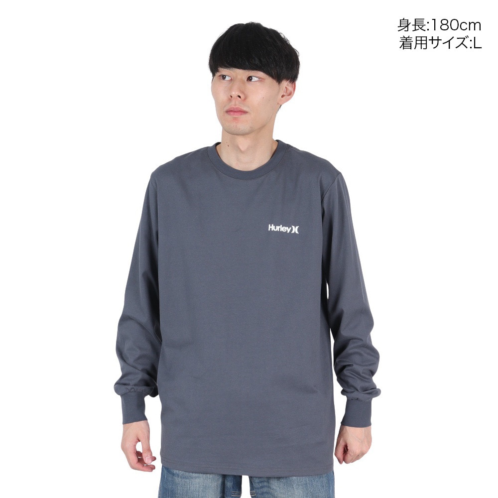 ハーレー（HURLEY）（メンズ）TRIBAL LOGL ロングスリーブTシャツ 24XBMCLS030-NVGY