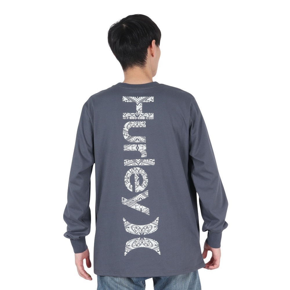 ハーレー（HURLEY）（メンズ）TRIBAL LOGL ロングスリーブTシャツ 24XBMCLS030-NVGY