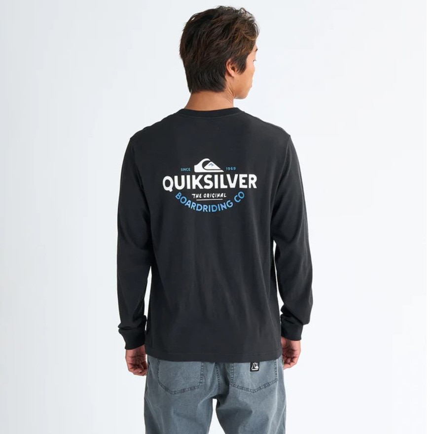 クイックシルバー（Quiksilver）（メンズ）TYPED OUT 長袖Tシャツ 25SPQLT251002BLK