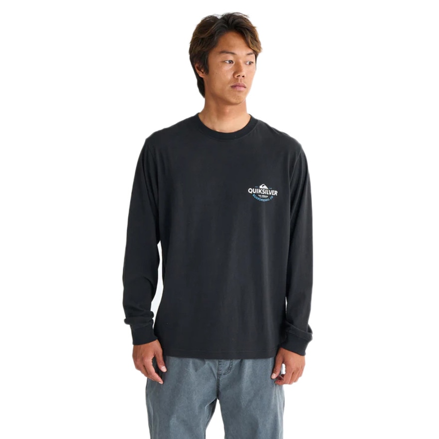 クイックシルバー（Quiksilver）（メンズ）TYPED OUT 長袖Tシャツ 25SPQLT251002BLK