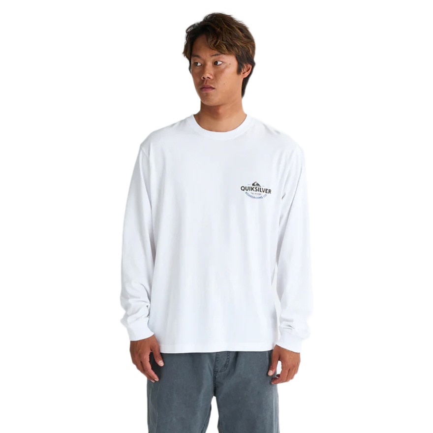 クイックシルバー（Quiksilver）（メンズ）TYPED OUT 長袖Tシャツ 25SPQLT251002WHT
