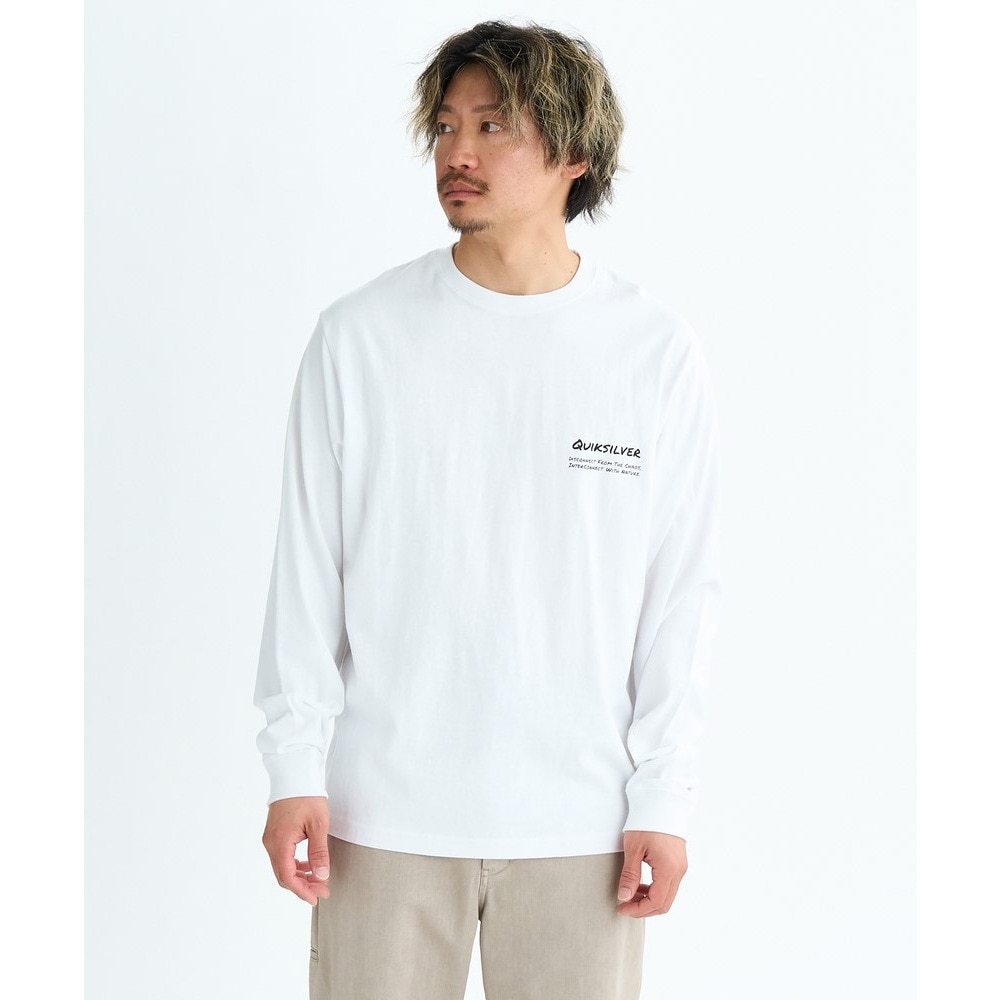 クイックシルバー（Quiksilver）（メンズ）PG HAND DRAWN 長袖Tシャツ 25FWQLT254002WHT