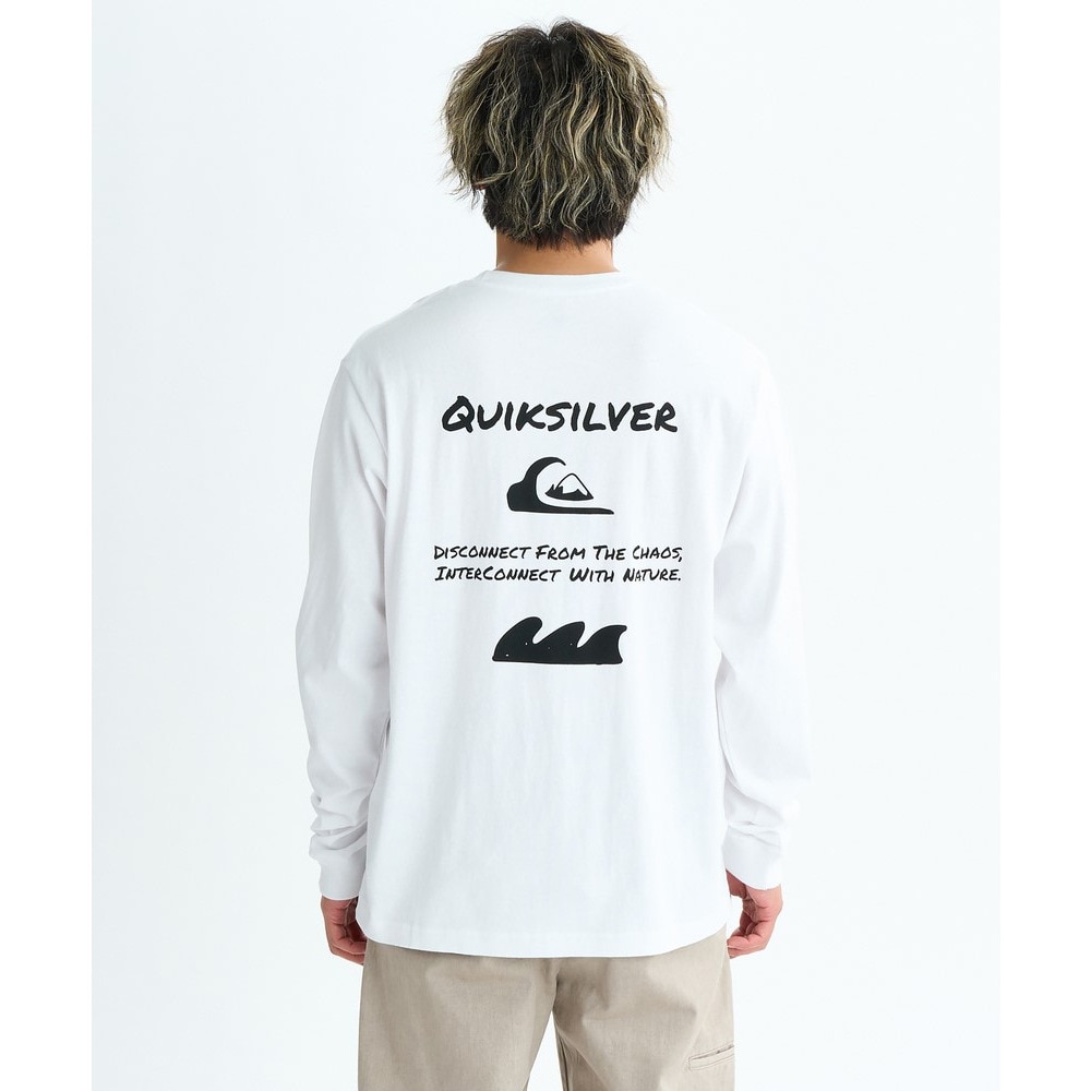 クイックシルバー（Quiksilver）（メンズ）PG HAND DRAWN 長袖Tシャツ 25FWQLT254002WHT