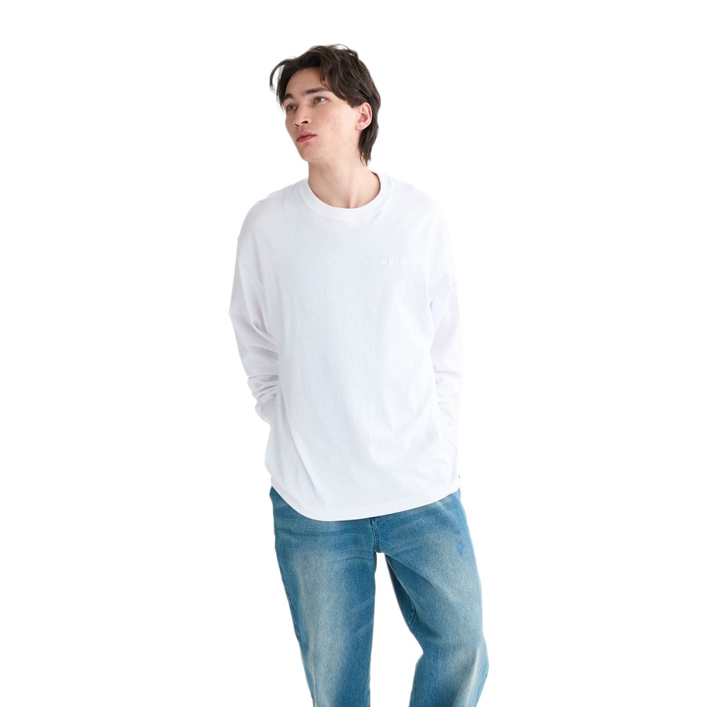 エレメント（ELEMENT）（メンズ）LOGO 長袖トップス BF022050 WHT