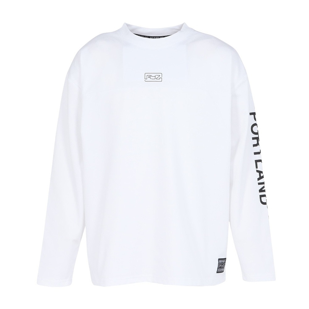 ライズ（RYZ）（メンズ）長袖Tシャツ RZ10CD25FW0001 WHT