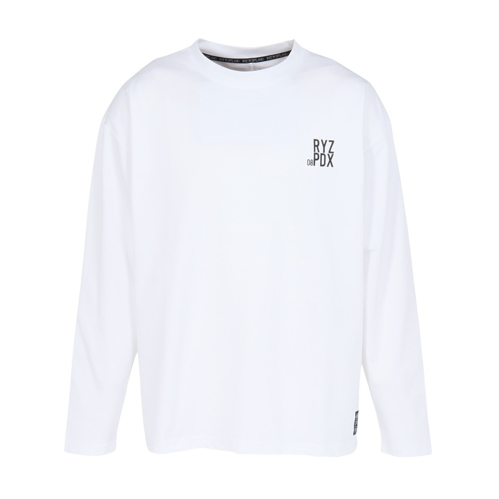 ライズ（RYZ）（メンズ）HALF OF THE R 長袖Tシャツ RZ10CD25FW0002 WHT