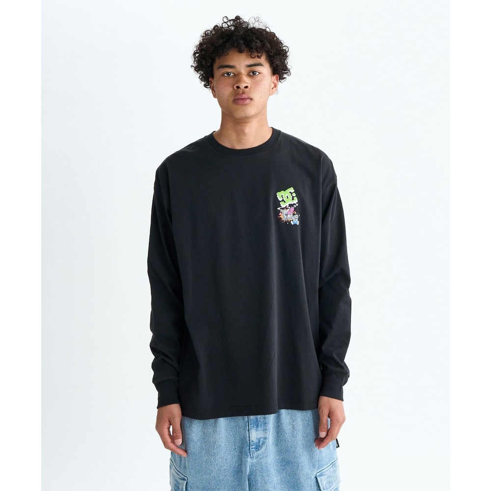 ディーシーシューズ（DC SHOES）（メンズ）CLASH DECK 長袖Tシャツ 25FWDLT254045BLK