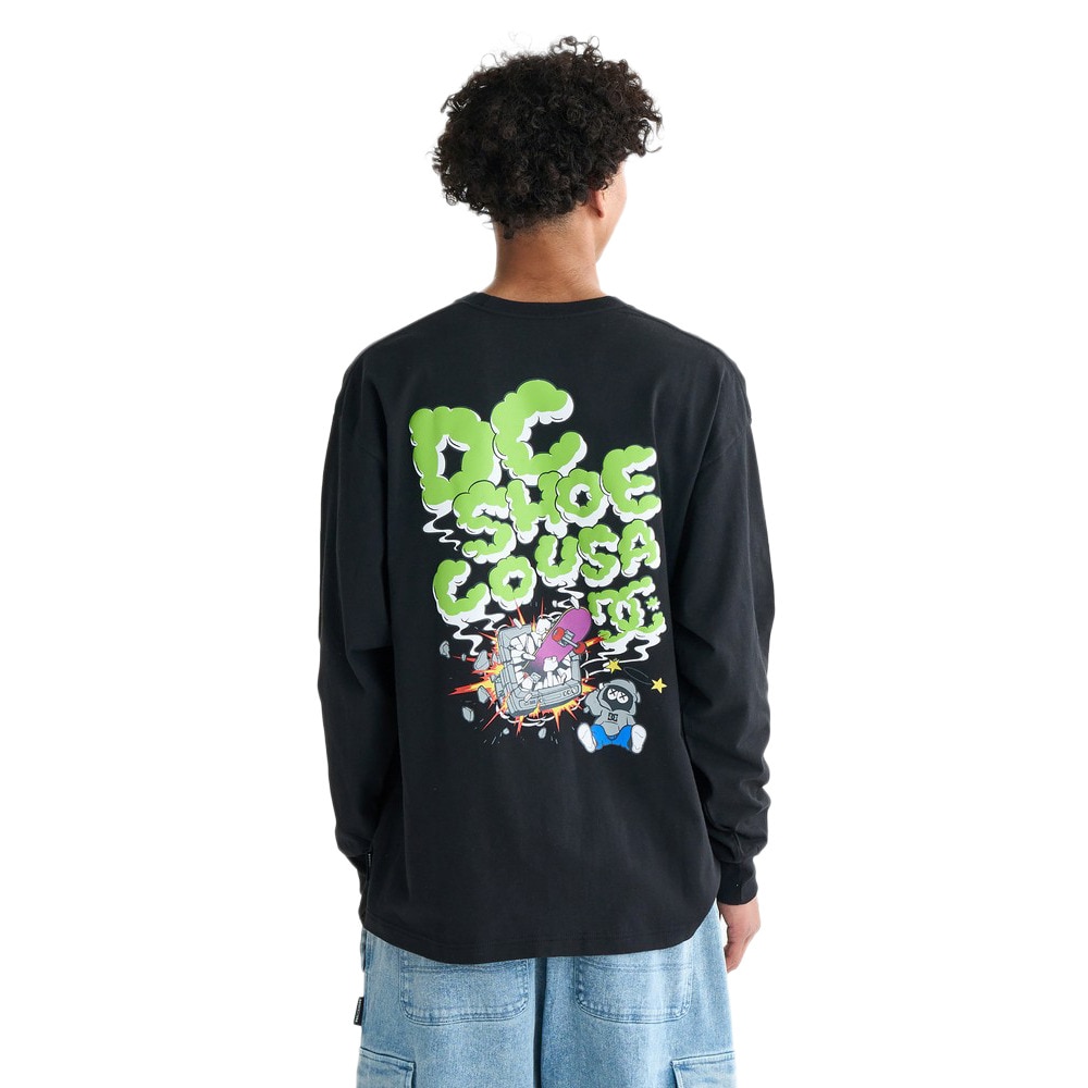 ディーシーシューズ（DC SHOES）（メンズ）CLASH DECK 長袖Tシャツ 25FWDLT254045BLK