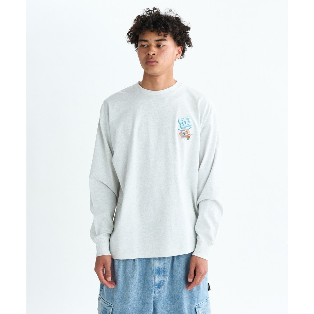 ディーシーシューズ（DC SHOES）（メンズ）CLASH DECK 長袖Tシャツ 25FWDLT254045GRY