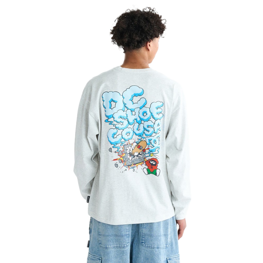 ディーシーシューズ（DC SHOES）（メンズ）CLASH DECK 長袖Tシャツ 25FWDLT254045GRY