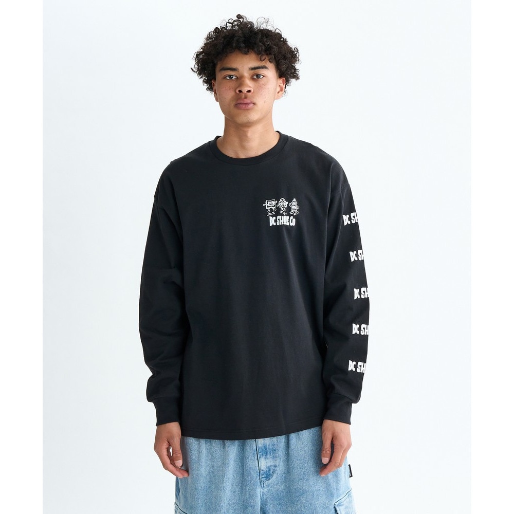 ディーシーシューズ（DC SHOES）（メンズ）PLAYTIME 長袖Tシャツ 25FWDLT254046BLK