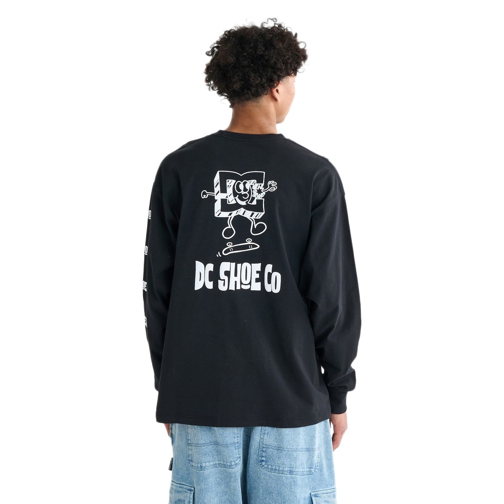 ディーシーシューズ（DC SHOES）（メンズ）PLAYTIME 長袖Tシャツ 25FWDLT254046BLK