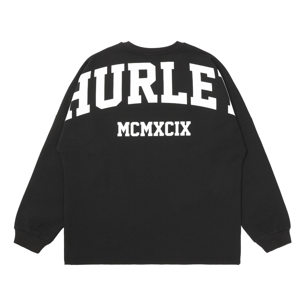 ハーレー（HURLEY）（メンズ）THERMAL BACK ARC 長袖Tシャツ MCLS252033-BLK