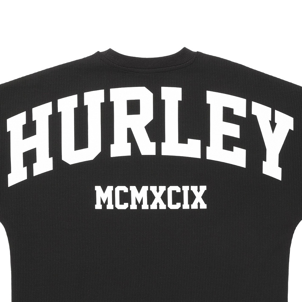 ハーレー（HURLEY）（メンズ）THERMAL BACK ARC 長袖Tシャツ MCLS252033-BLK