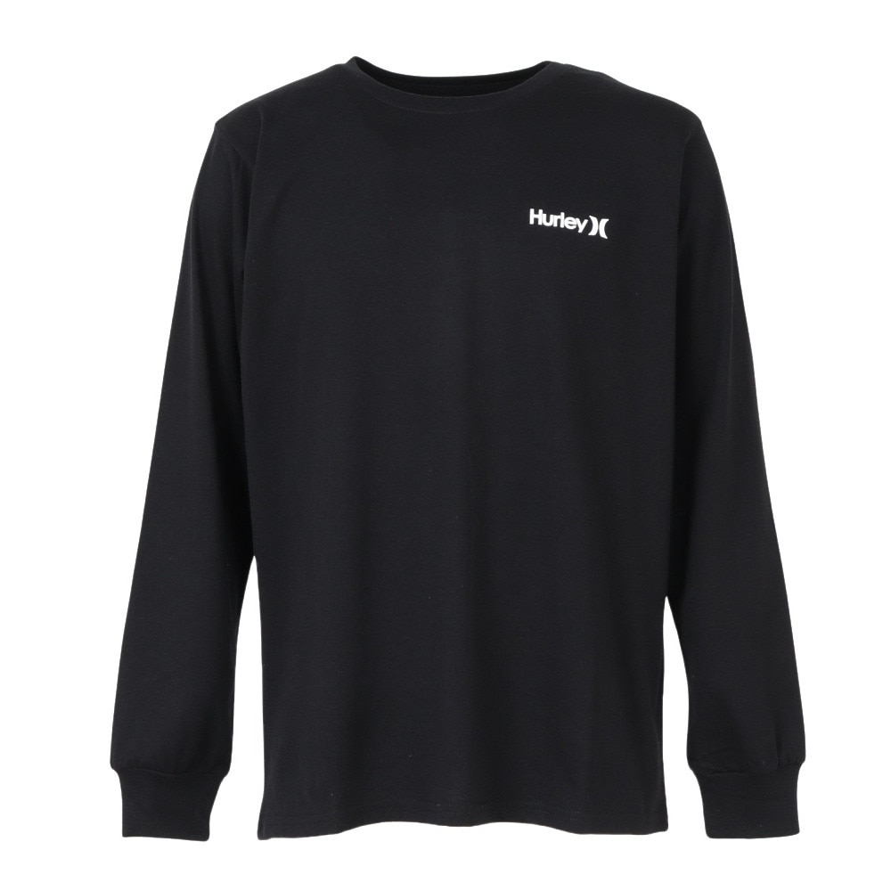 ハーレー（HURLEY）（メンズ）レフト チェスト ワン アンド オンリー 長袖Tシャツ MCLS252069-BLK
