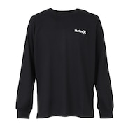 (メンズ)レフト チェスト ワン アンド オンリー 長袖Tシャツ MCLS252069-BLK