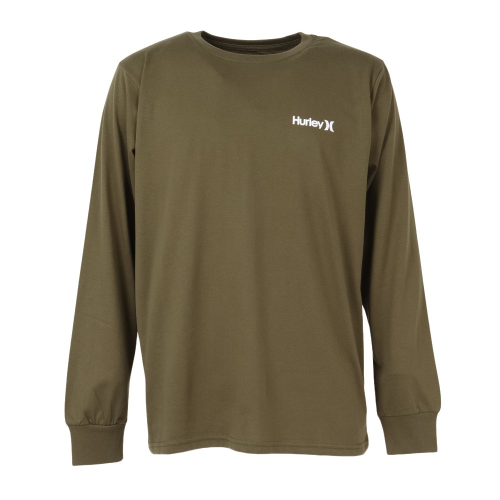 ハーレー（HURLEY）（メンズ）レフト チェスト ワン アンド オンリー 長袖Tシャツ MCLS252069-OLV