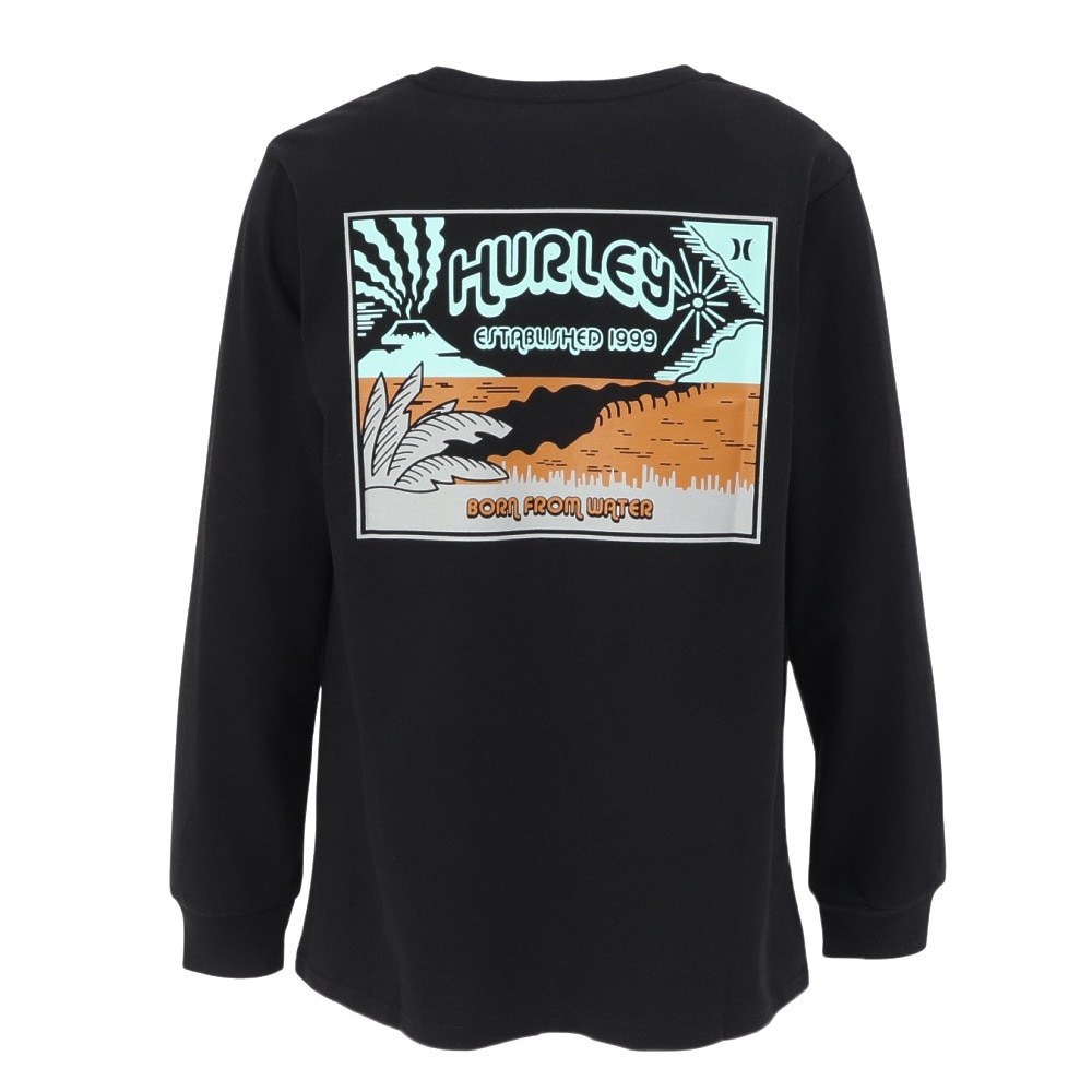 ハーレー（HURLEY）（メンズ）ボルケーノ 長袖Tシャツ MCLS252091-BLK
