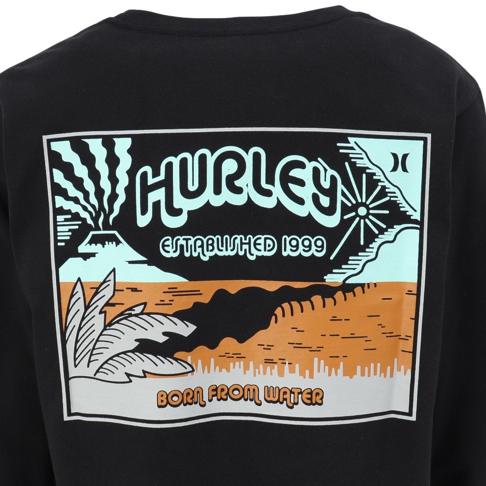 ハーレー（HURLEY）（メンズ）ボルケーノ 長袖Tシャツ MCLS252091-BLK