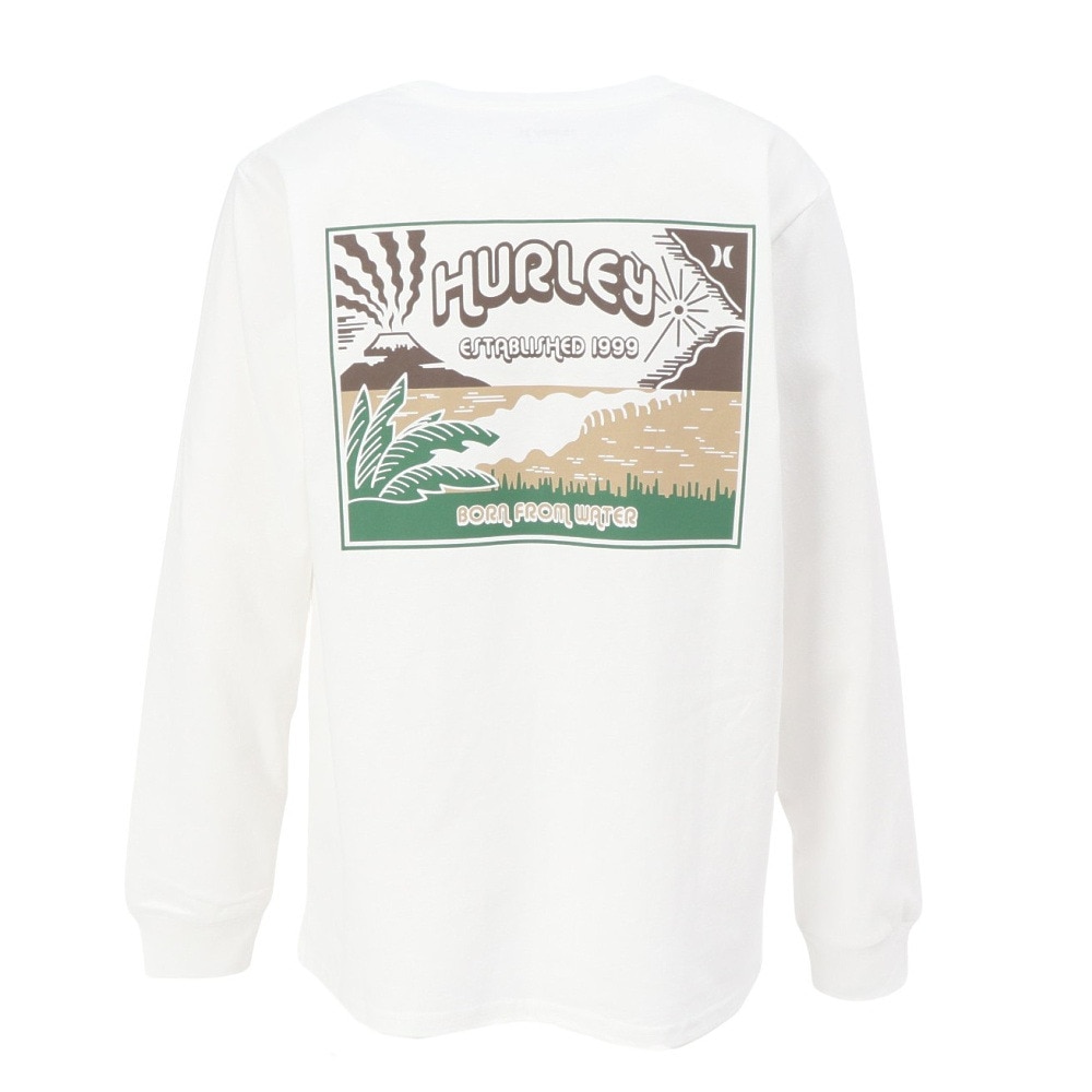 ハーレー（HURLEY）（メンズ）ボルケーノ 長袖Tシャツ MCLS252091-WHT