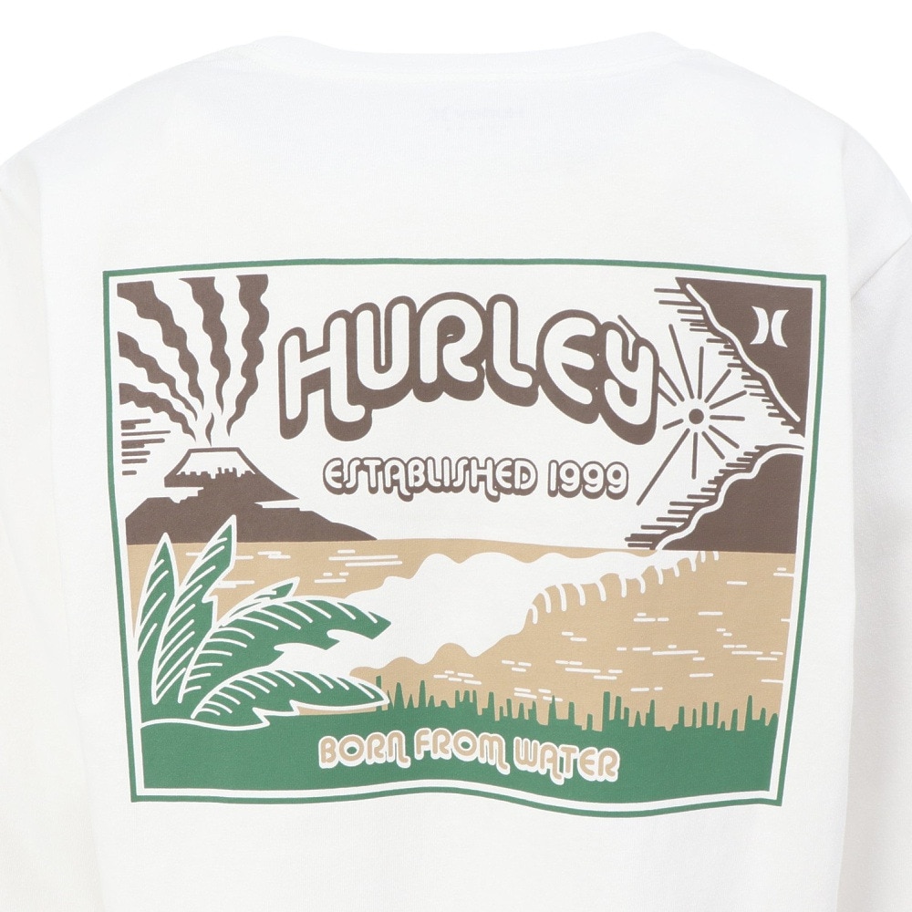 ハーレー（HURLEY）（メンズ）ボルケーノ 長袖Tシャツ MCLS252091-WHT