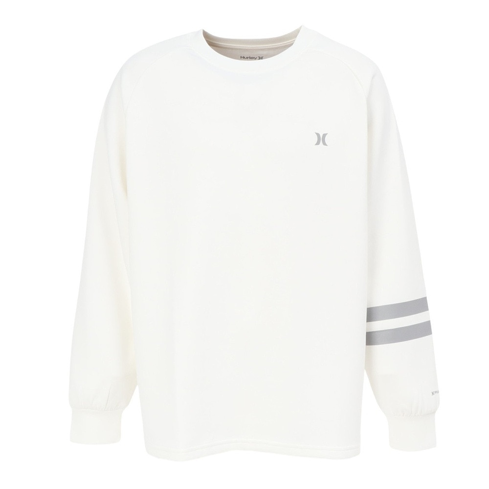 ハーレー（HURLEY）（メンズ）ファントム スウェット ライト ブロック パーティー 長袖Tシャツ MULS252008-WHT