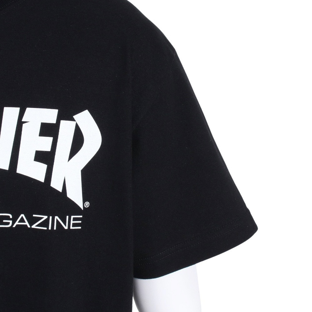 THRASHER（メンズ）Tシャツ メンズ 半袖 MAGロゴ Tシャツ TH8101BLK オンライン価格