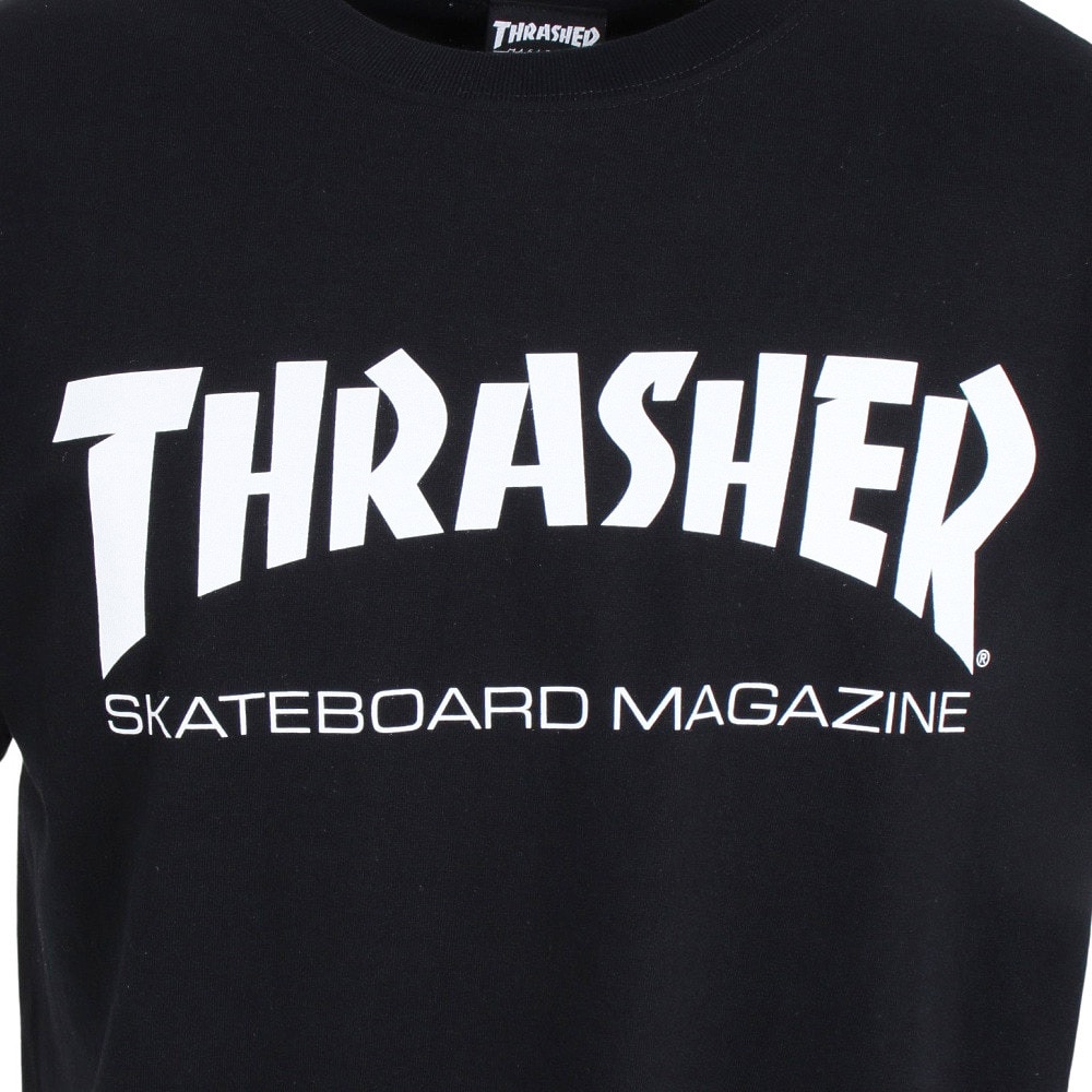 THRASHER（メンズ）Tシャツ メンズ 半袖 MAGロゴ Tシャツ TH8101BLK オンライン価格