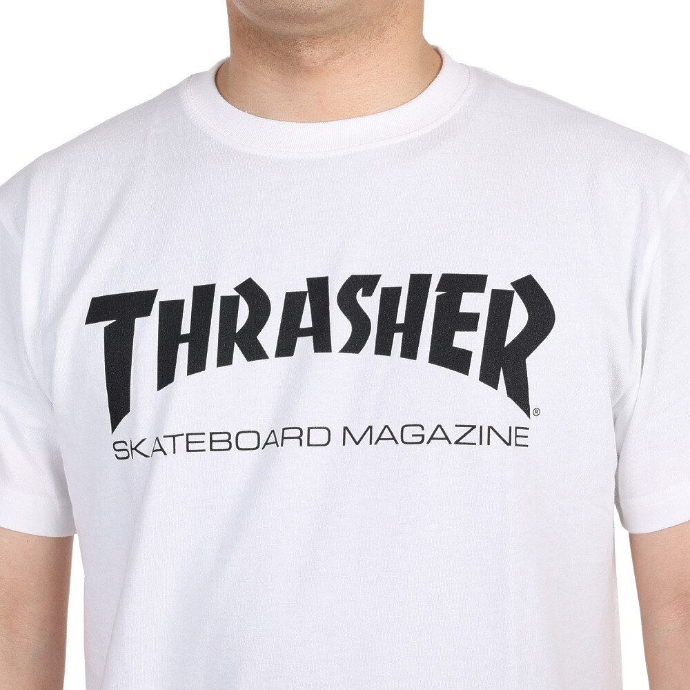 スラッシャー（THRASHER）（メンズ）Tシャツ 半袖 MAG LOGO Tシャツ TH8101WHT オンライン価格