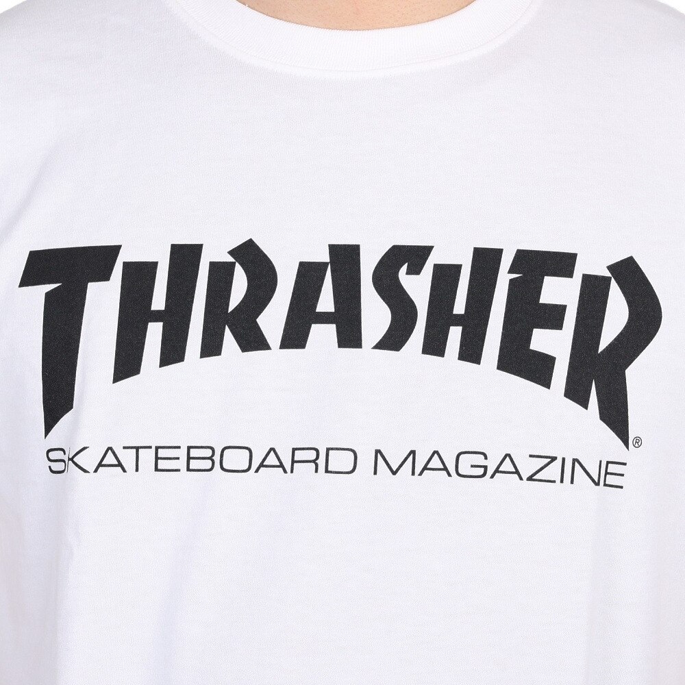 スラッシャー（THRASHER）（メンズ）Tシャツ 半袖 MAG LOGO Tシャツ TH8101WHT オンライン価格