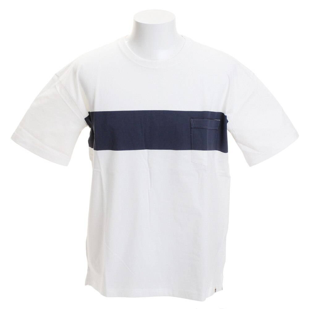  Tシャツ メンズ 半袖 BAND BIG RF19SP-1006SS-WT/NV オンライン価格