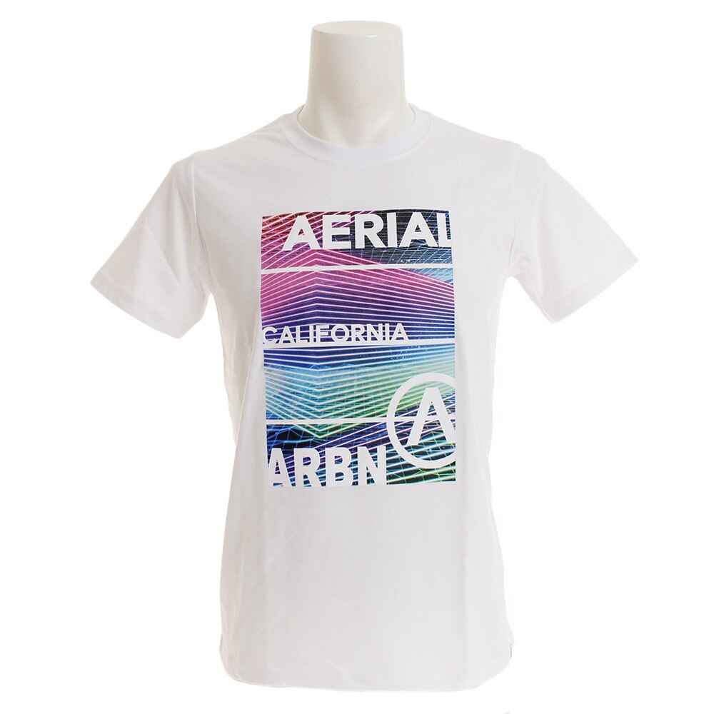  【多少の傷汚れありの為大奉仕】Tシャツ メンズ 半袖 NEON PANEL ショートスリーブ AB99AW1179 WHT