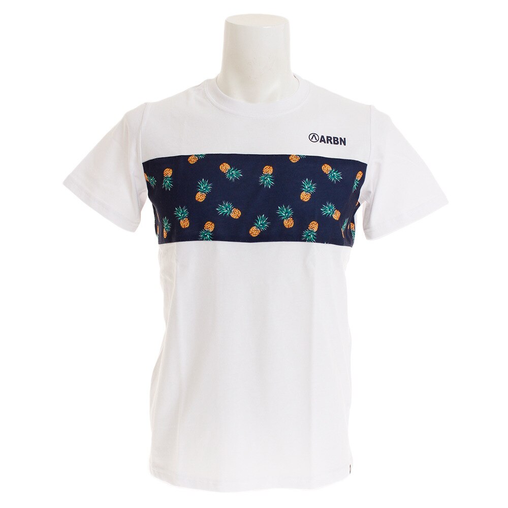 Tシャツ メンズ 半袖 PINEAPPLE PANEL ショートスリーブ AB99AW1182 WHT