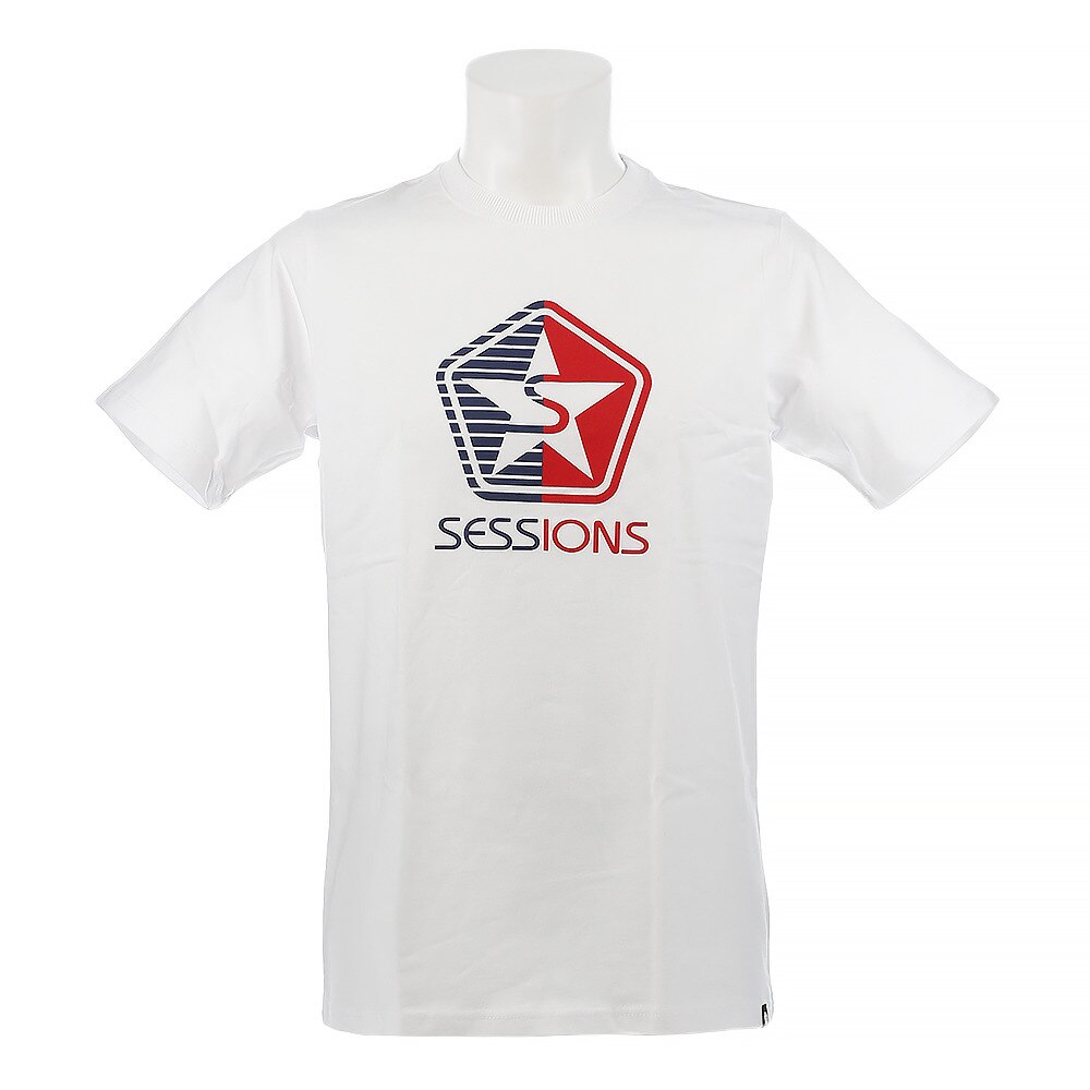  Tシャツ メンズ 半袖　LOGO　197058 WHT/BLU オンライン価格