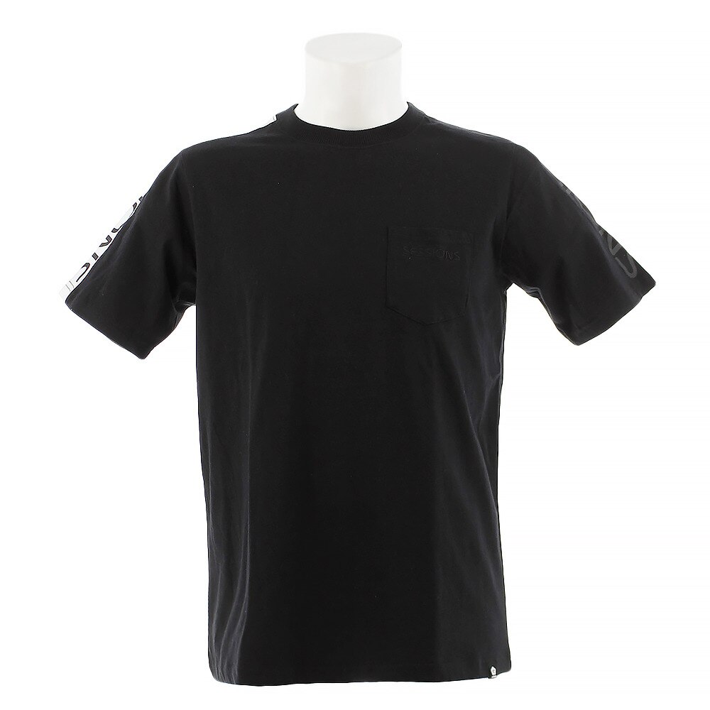  【多少の傷汚れありの為大奉仕】tシャツ メンズ 半袖 LINE POCKET Tシャツ 197059 BLK オンライン価格