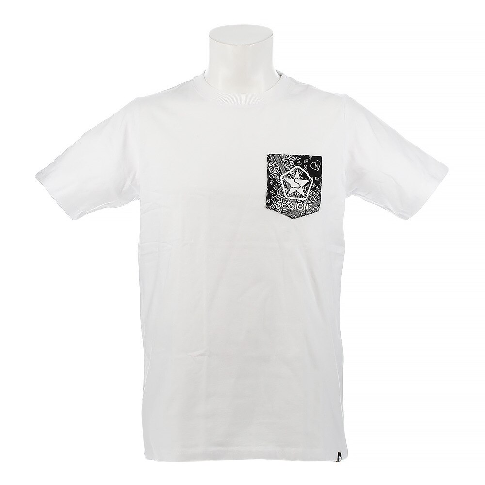  Tシャツ メンズ 半袖　PAISLEY POCKET　197069 WHT オンライン価格