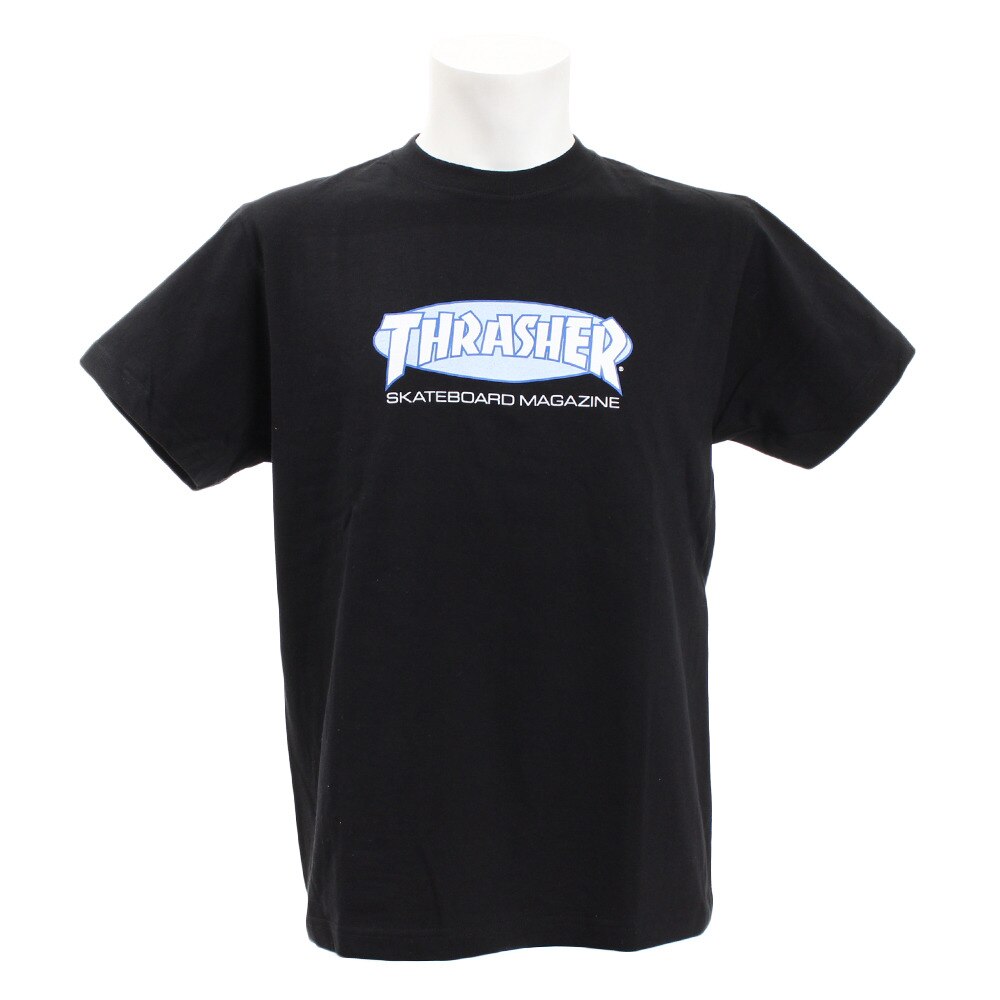  tシャツ メンズ 半袖 Oval MAG Tシャツ TH91135BK/ 