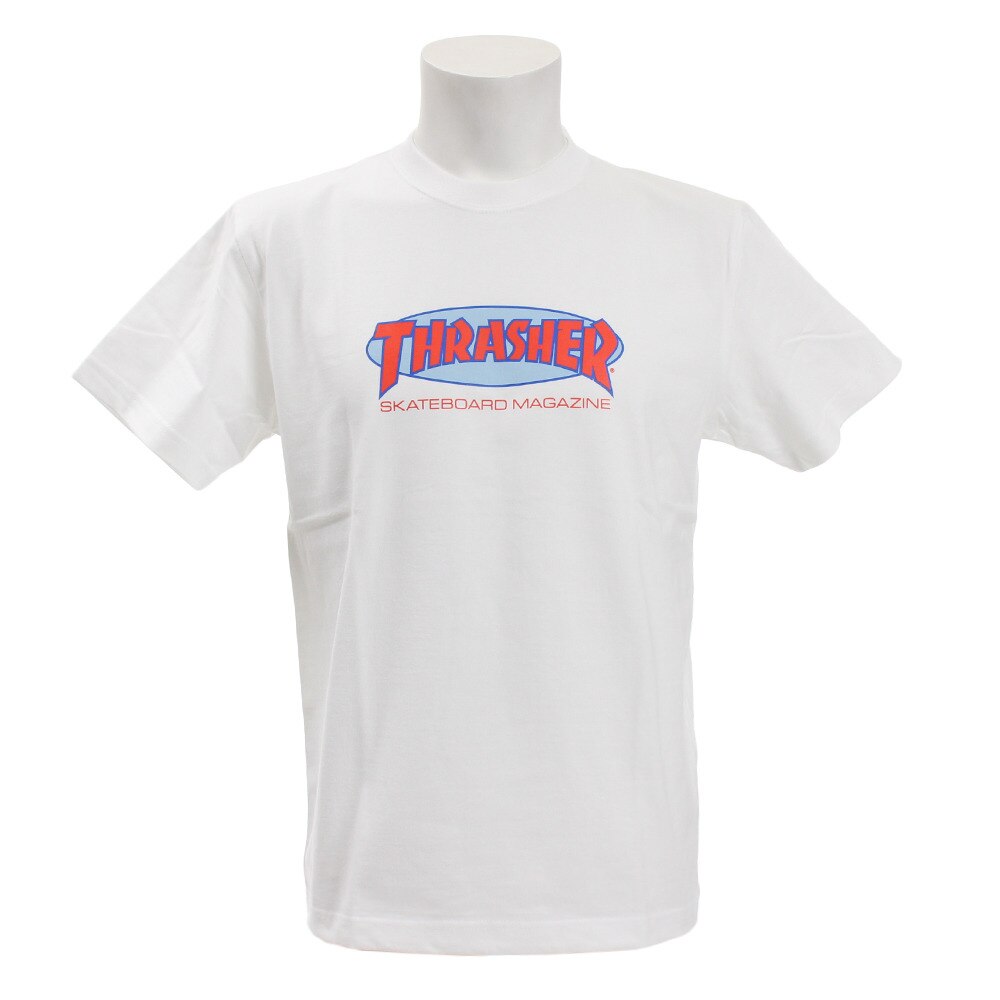  【多少の傷汚れありの為大奉仕】Tシャツ メンズ 半袖 Oval MAG TH91135 オンライン価格
