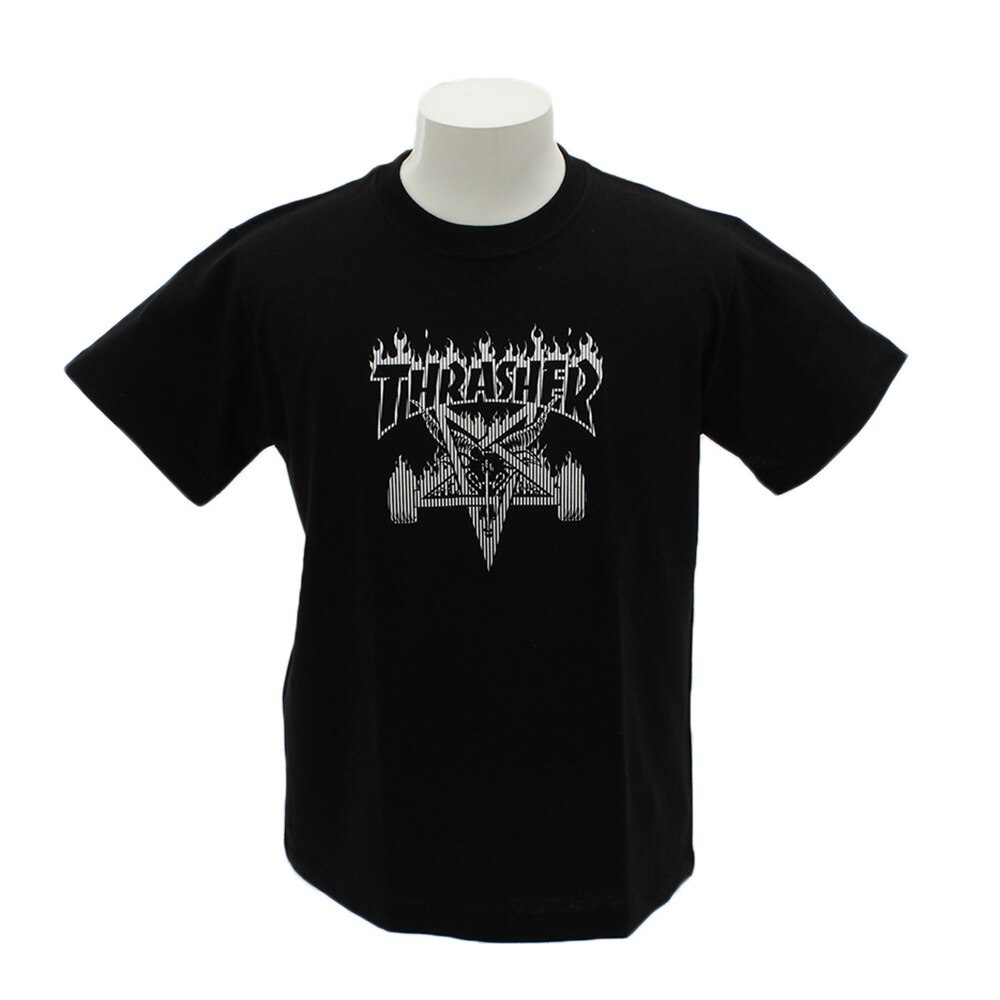  tシャツ メンズ 半袖 SKATE GOAT Tシャツ TH91227BK 