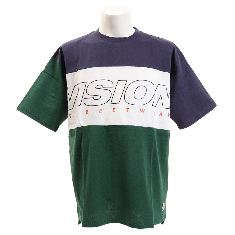  Tシャツ 半袖 切替BIGTシャツ 9523140-52GRN 