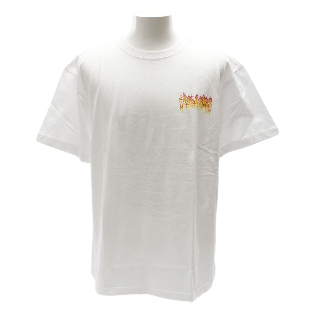  Tシャツ メンズ 半袖 FLAME TH81227WH オンライン価格