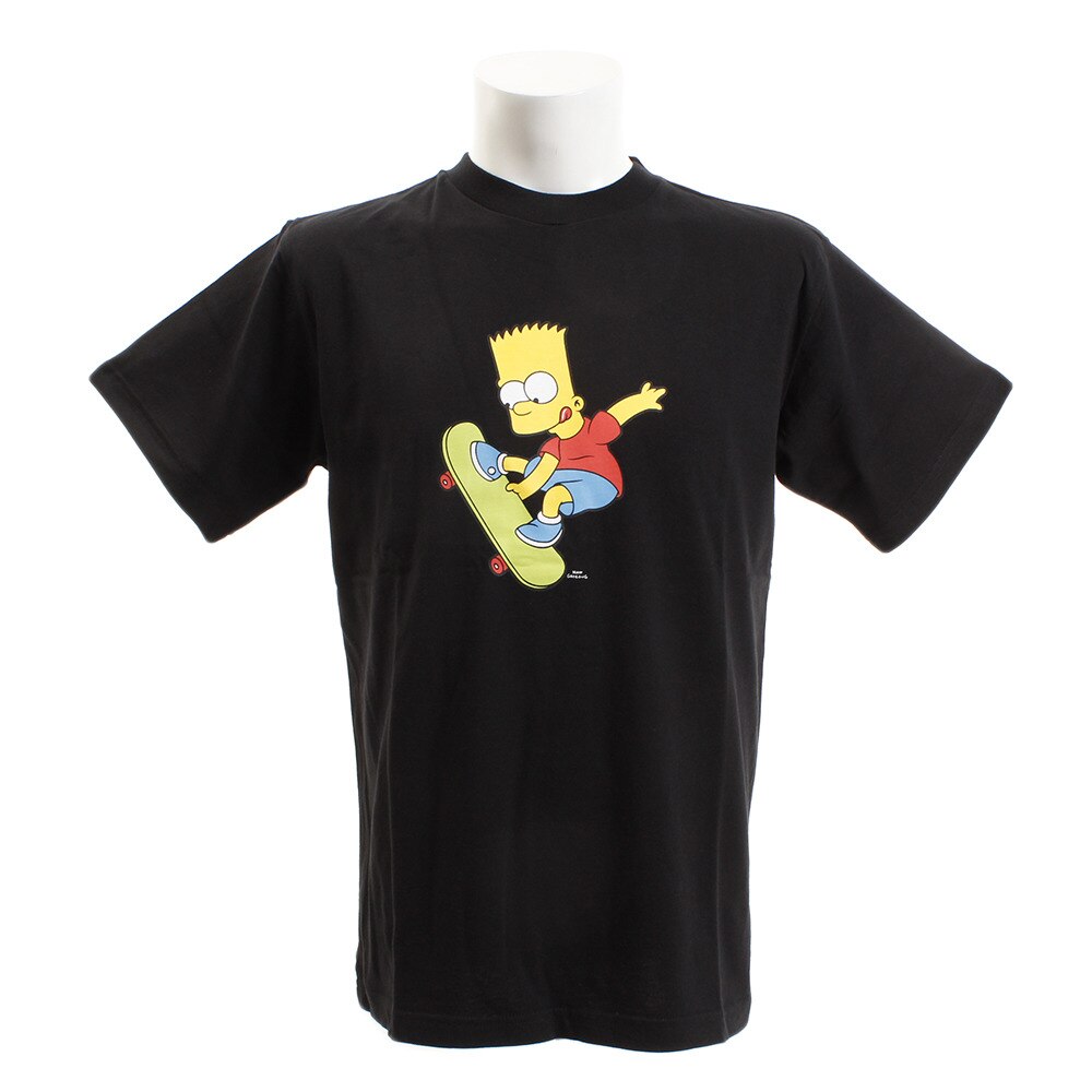  【多少の傷汚れありの為大奉仕】tシャツ メンズ 半袖 SIMPSONS2 Tシャツ sl2019050002-BLK