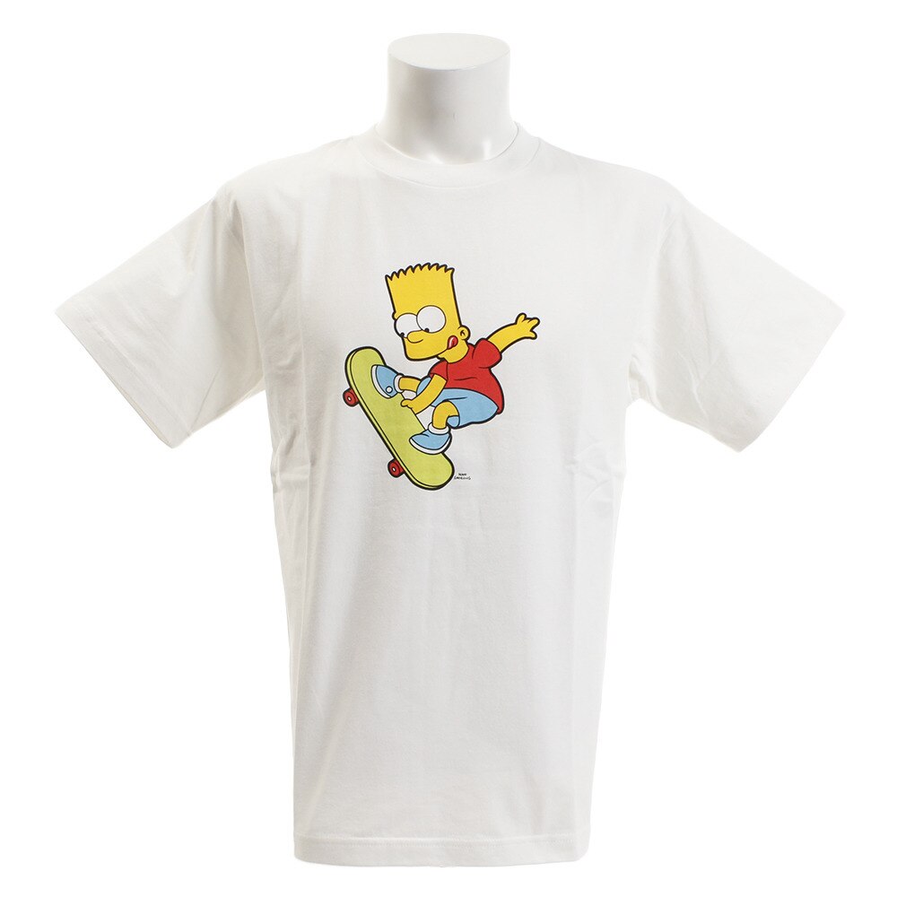  【多少の傷汚れありの為大奉仕】tシャツ メンズ 半袖 SIMPSONS2 Tシャツ sl2019050002-WHT