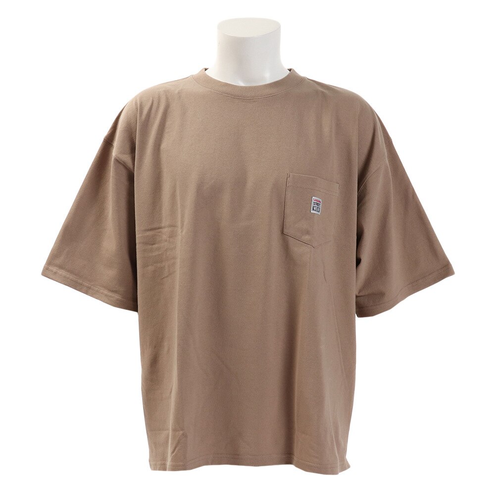  Tシャツ 半袖 胸ポケット付き BIG 9523117-35BEI オンライン価格