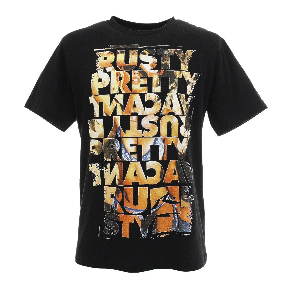  【多少の傷汚れありの為大奉仕】プリントTシャツ 918508BLK 